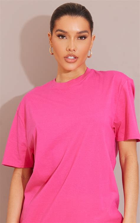 pink oversized shirt|bright pink oversized shirt.